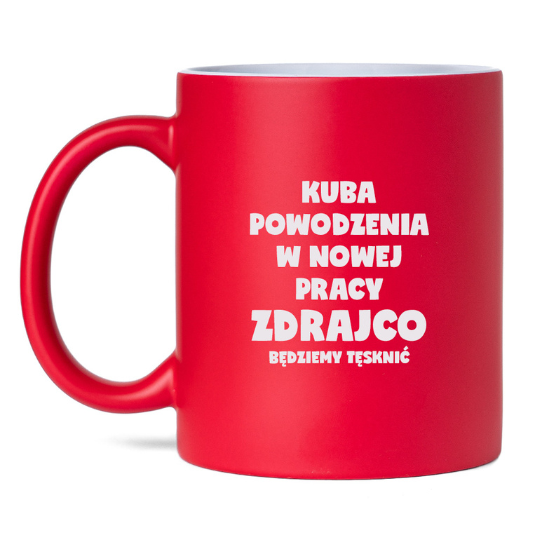 Personalizowany kubek z grawerem NA POŻEGNANIE KOLEGI Z PRACY – z humorem