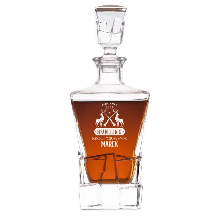 Karafka z grawerem dla myśliwego – prezent DLA KRÓLA POLOWANIA