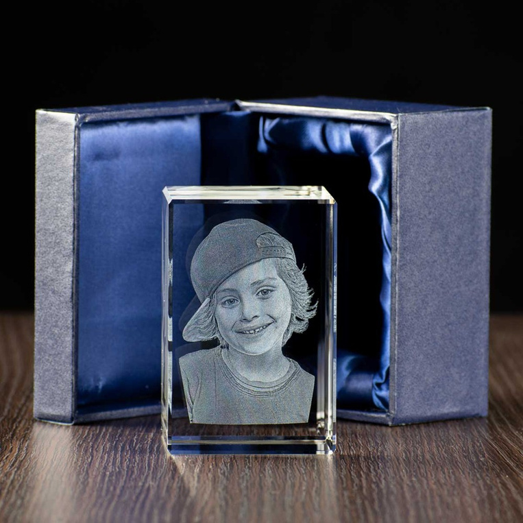 Fotokryształ 3D - trójwymiarowe zdjęcie Prezent na Święta Urodziny Imieniny