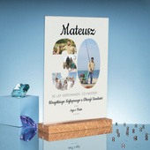 Statuetka z plexi  – Prezent na 30 urodziny ze zdjęciami i dedykacją