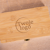 Zestaw 21 narzędzi w bambusowym etui GRAWER LOGA