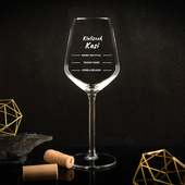 GRAWEROWANY kieliszek do wina białego NA TRUDNY DZIEŃ na prezent DLA NIEJ