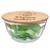 Szklana salaterka z grawerem na PREZENT DLA WEGETARIANINA