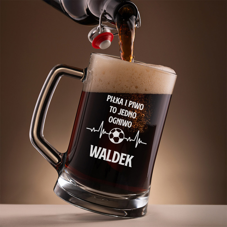 PERSONALIZOWANY Kufel z grawerem na prezent DLA FANA PIŁKI NOŻNEJ