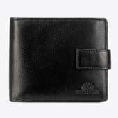 Duży skórzany portfel męski Wittchen INICJAŁY i zapięcie