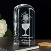 Pamiątka I Komunii Św. - od Matki i Ojca Chrzestnego Hostia i Kielich