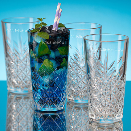 Zestaw 4 szklanek do drinków 470 ml z grawerem – GRAWER INICJAŁÓW I NAZWISKA