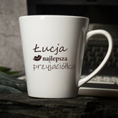 Kubek Latte mały z nadrukiem DLA NAJLEPSZEJ PRZYJCIÓŁKI