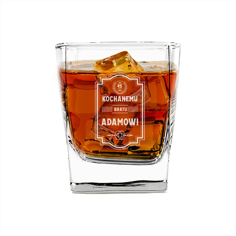 Szklanka do whisky DLA KOCHANEGO BRATA z grawerunkiem