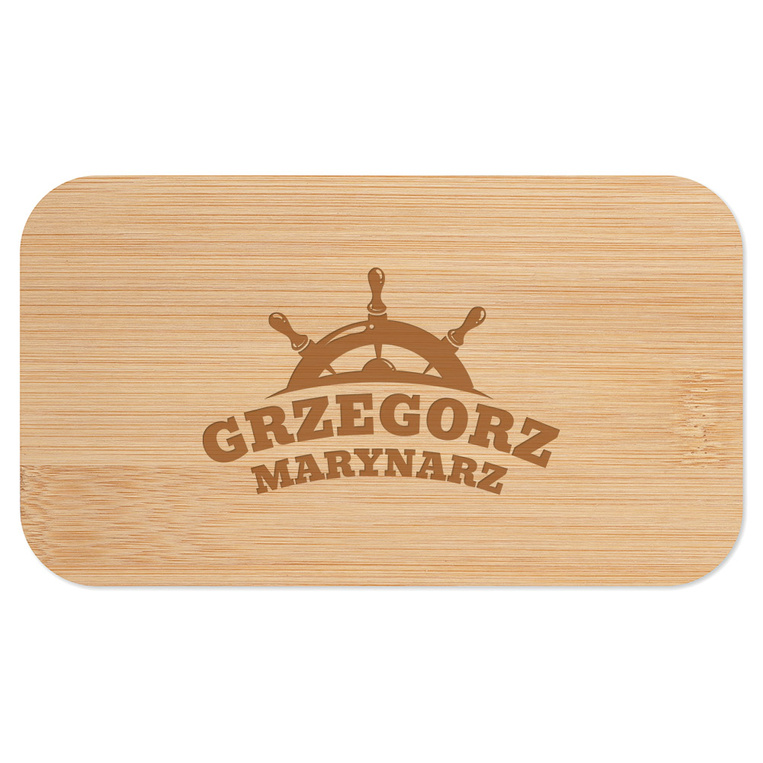 Lunch box biały PREZENT DLA MARYNARZA personalizowane imieniem