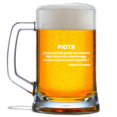 KUFEL Z CYTATEM Alberta Einsteina – inspirujący prezent dla optymistów