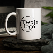 Kubek ceramiczny z nadrukiem LOGO FIRMOWE