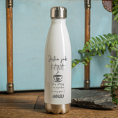 Butelka termiczna z grawerem JESTEM JAK KAWA na prezent