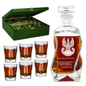 Grawerowany zestaw do whisky dla żołnierza odchodzącego na emeryturę