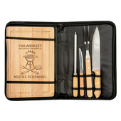 Zestaw do grilla z grawerowaną deską DLA NAUCZYCIELA MATEMATYKI