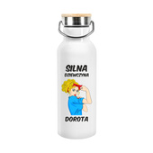 Personalizowana butelka termiczna na prezent dla SILNA KOBIETA