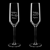 2 kieliszki do szampana NAJLEPSZY MĄŻ I NAJLEPSZA ŻONA prezent dla dwojga