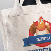 Torba na zakupy KOKOSZANEL prezent z NADRUKIEM i UŚMIECHEM