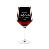 Kieliszek do wina czerwonego z grawerem PREZENT DLA MAMY