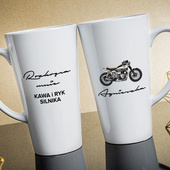 Personalizowany Kubek Latte Max - prezent DLA MOTOCYKLISTKI