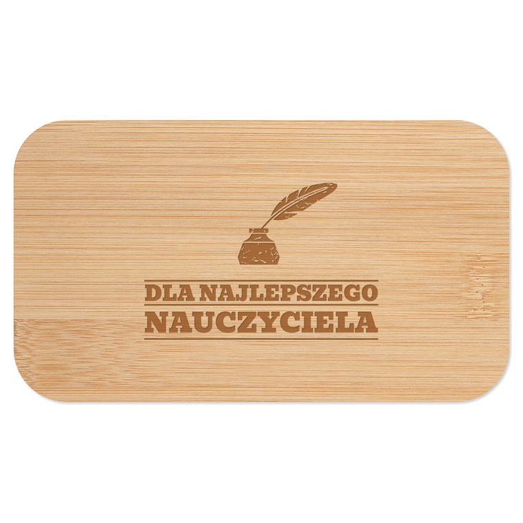 Lunch box biały DLA NAUCZYCIELA z twoją personalizacja