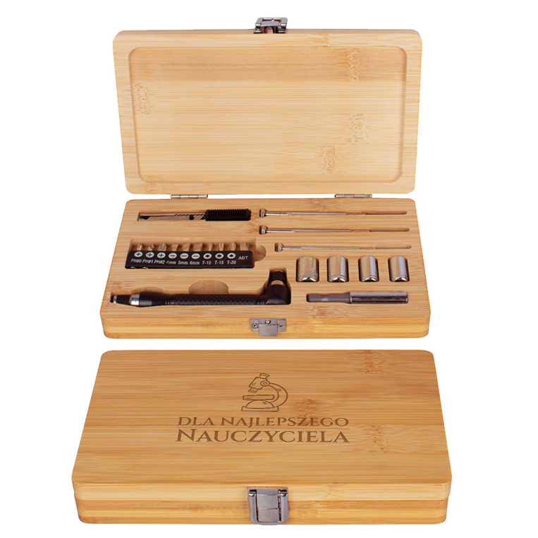 PERSONALIZOANY Zestaw narzędzi DLA NAUCZYCIELA z twoim grawerem