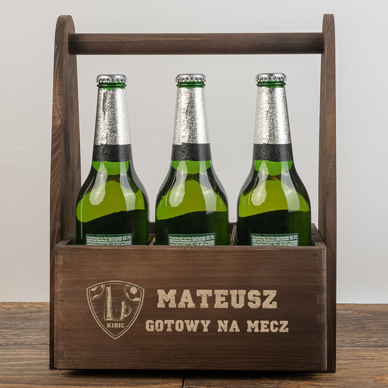Nosidło na piwo DLA KIBICA z grawerem IMIĘ + GOTOWY NA MECZ