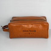 Elegancka skórzana kosmetyczka DLA NIEGO personalizacja grawerem