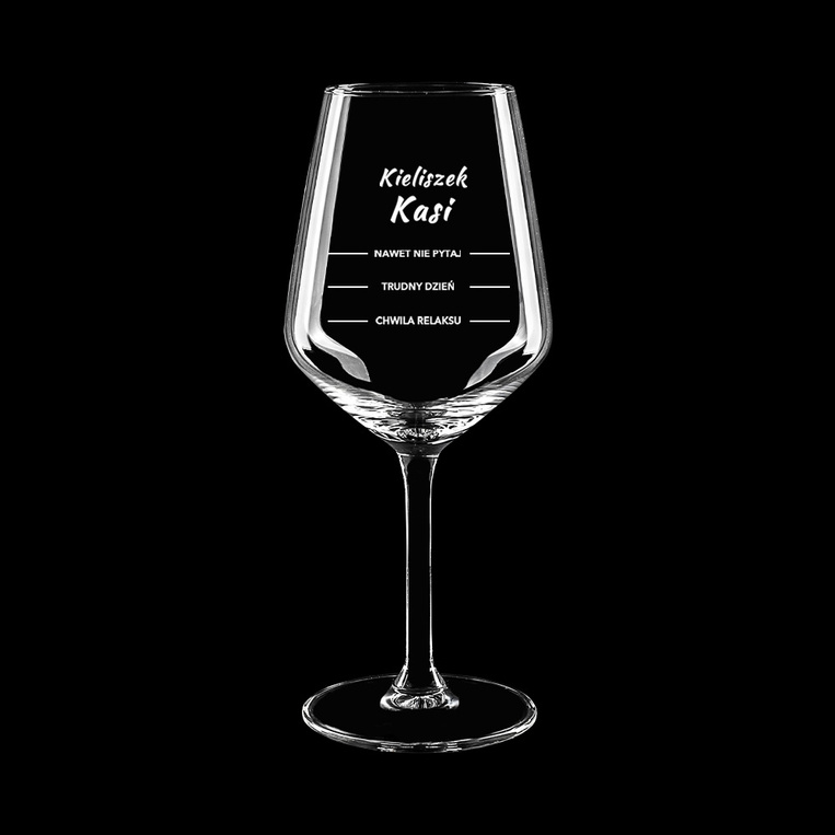 PERSONALIZOWANY kieliszek na TRUDNY DZIEŃ z grawerem NA PREZENT DLA NIEJ