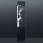 Statuetka 3D z Twoim Projektem - Grawerowanie Laserowe w Krysztale