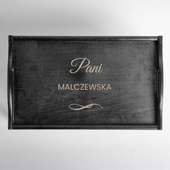 Stolik śniadaniowy z grawerem DLA PANI – prezent dla żony, znajomej, nauczycielki