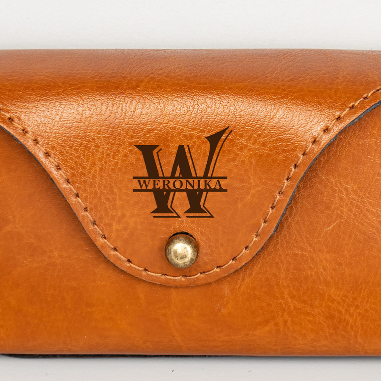 Eleganckie etui na okulary z TWOIM GRAWEREM INICJAŁ + IMIĘ