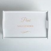 Stolik śniadaniowy z grawerem – prezent DLA NAUCZYCIELKI, ŻONY, DZIEWCZYNY