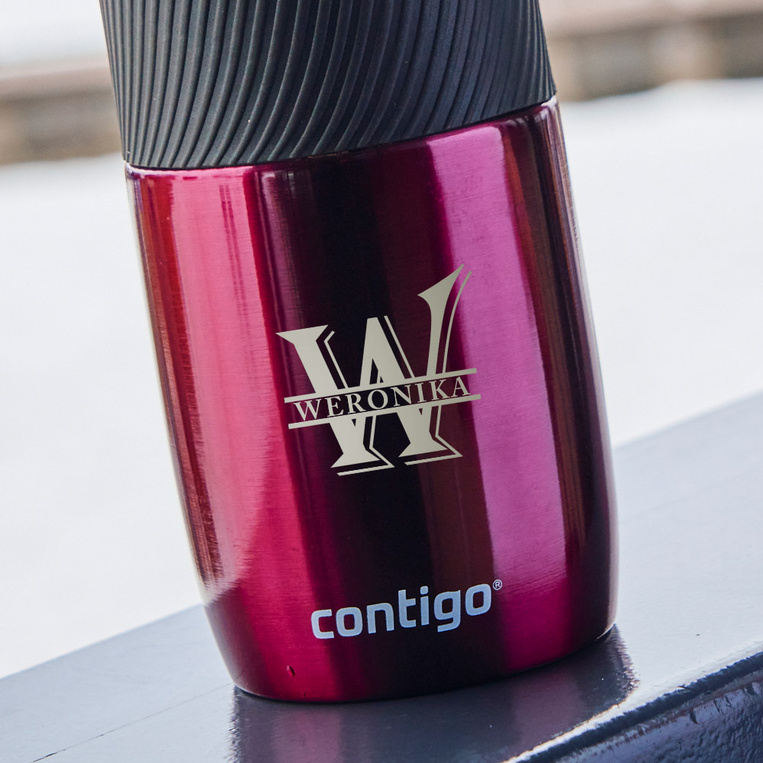 Kubek Contigo Byron bordowy – aa prezent DLA PAŃ grawer monogramu i imienia
