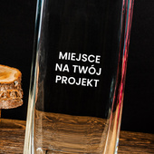 Grawerowany wazon z TWOIM PROJEKTEM na prezent z okazji URODZIN, IMIENIN, ROCZNICY ŚLUBU