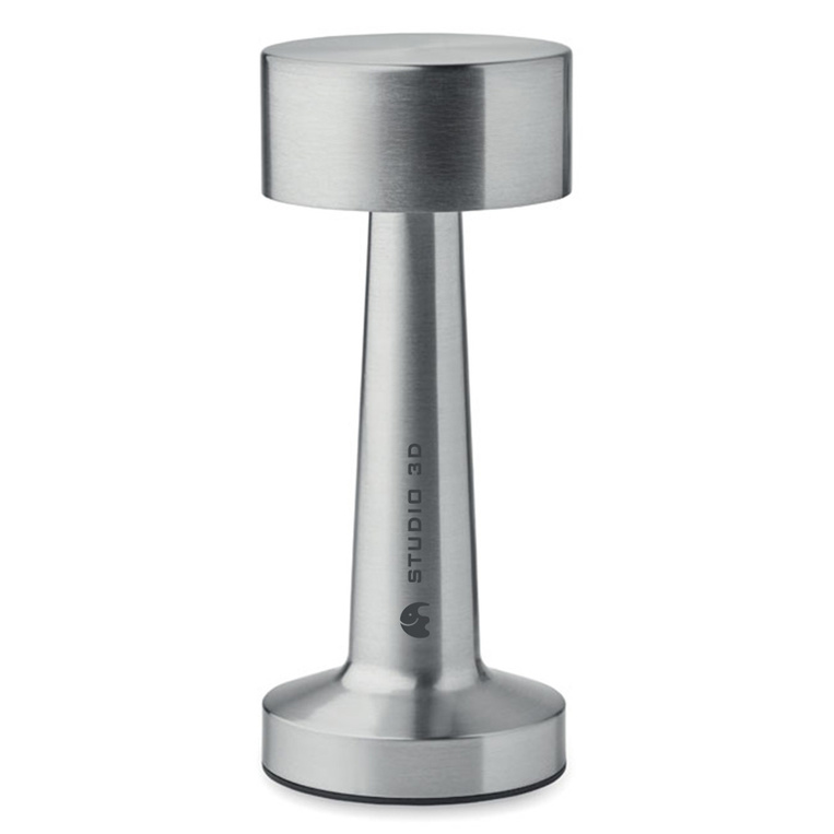 Przenośna lampa LED z grawerowanym logo firmowym – elegancki upominek