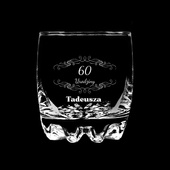 Szklanka do whisky z grawerem na 60 URODZINY