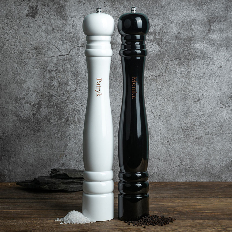 Mega duże młynki do soli i pieprzu 41,5 cm - personalizowane, idealne na prezent