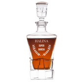 Karafka dla Super Babci z grawerem – prezent z sercem