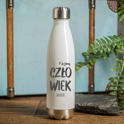 Termos na prezent z grawerem FAJNY CZŁOWIEK