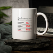 Kubek z nadrukiem PLAN NA TYDZIEŃ dla EMERYTA