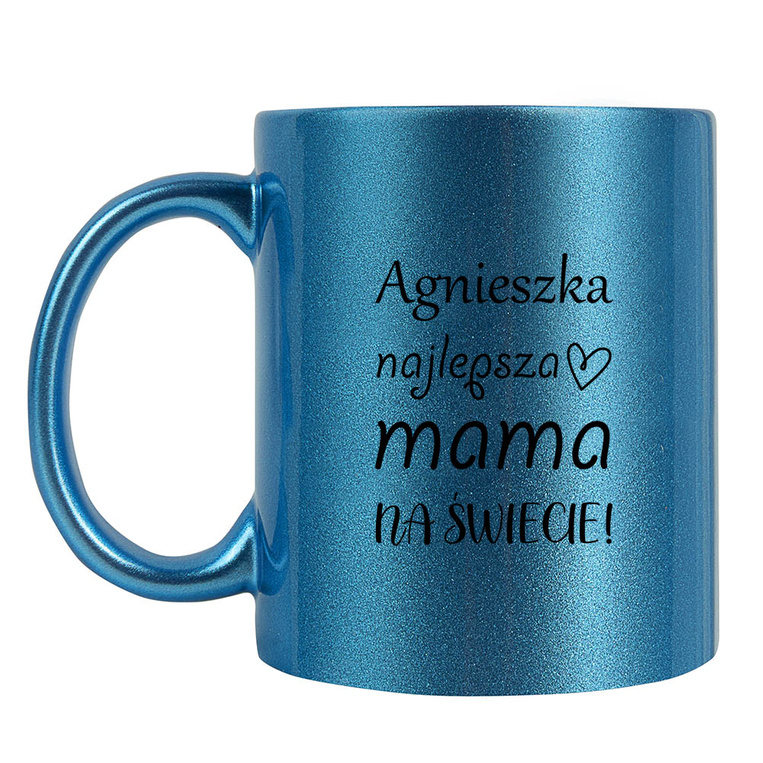 Kubek ceramiczny niebieski PREZENT NA DZIEŃ MATKI