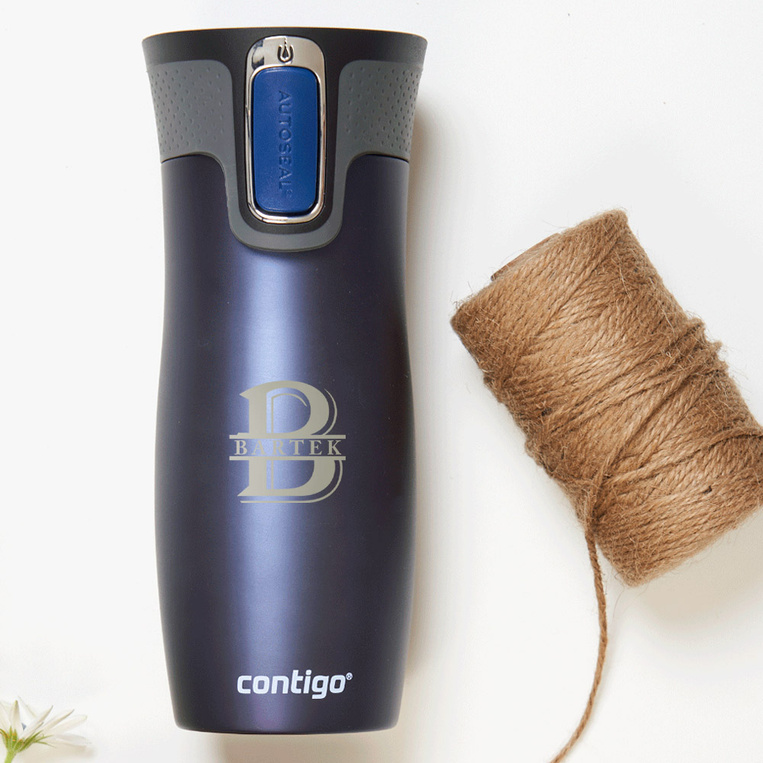 Kubek termiczny Contigo na prezent. Grawer MONOGRAM + IMIĘ