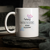 PERSONALIZOWANY kubek z nadrukiem DLA NAUCZYCIELA CHEMI