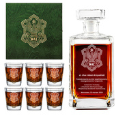 PREZENT dla pracownika WAT-u Personalizowana karafka i szklanki Emerytura