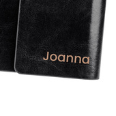 Skórzany notes GRAWER IMIENIA - personalizowany prezent dla niej