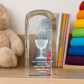 Pamiątka I Komunii Św. - od Matki i Ojca Chrzestnego Hostia i Kielich