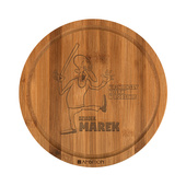 GRAWEROWANA deska do krojenia NAJWIĘKSZY KOZAK W RODZINIE na prezent DLA DZIADKA