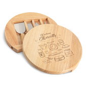 Personalizowana DESKA DO SERÓW z nożami GRAWER KUCHNIA + IMIĘ kuchnia