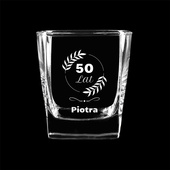 Szklanki do whisky 6 sztuk z grawerem na 50 URODZINY